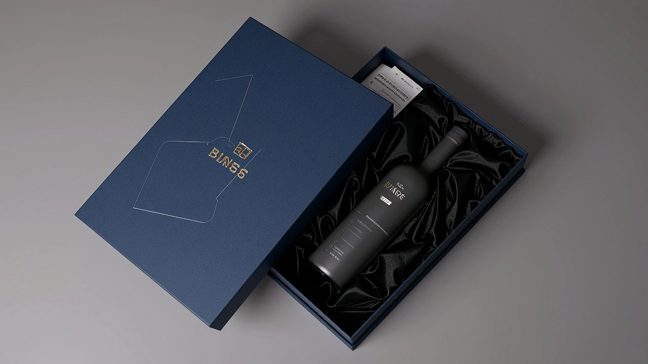Embalaje para Regalos en Botella de Vidrio Negro Mate