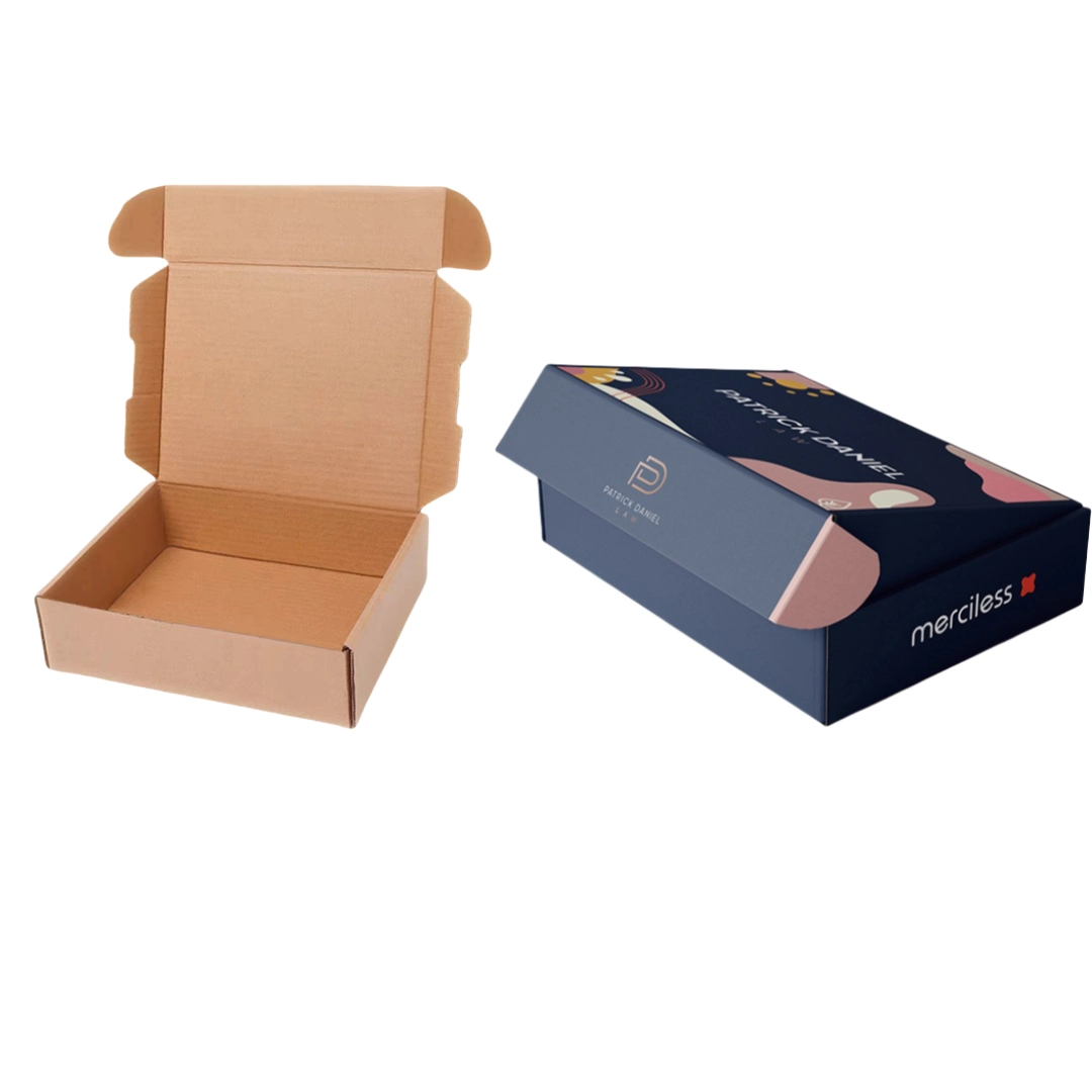 Cajas Postales con Solapa en Color Natural y Colores