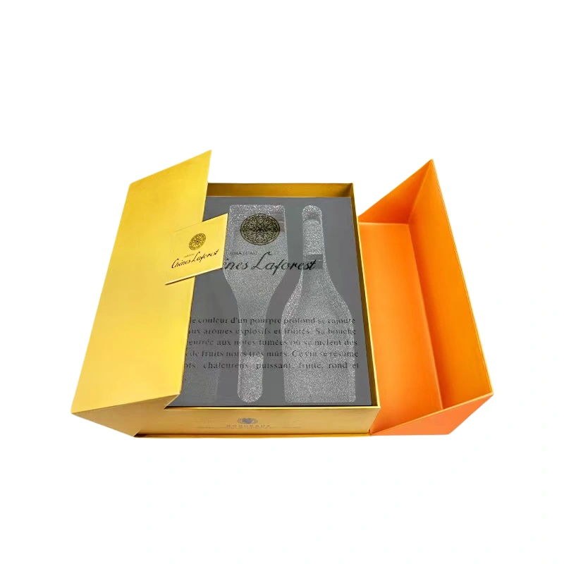 Caja de Cartón Naranja de Lujo