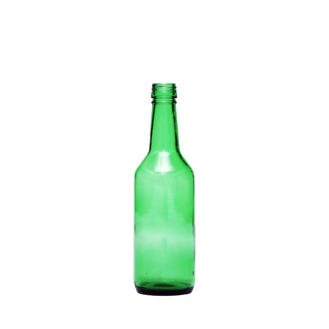 Botella de vidrio para sake y shochu 360ml (2-go, Nigobin)