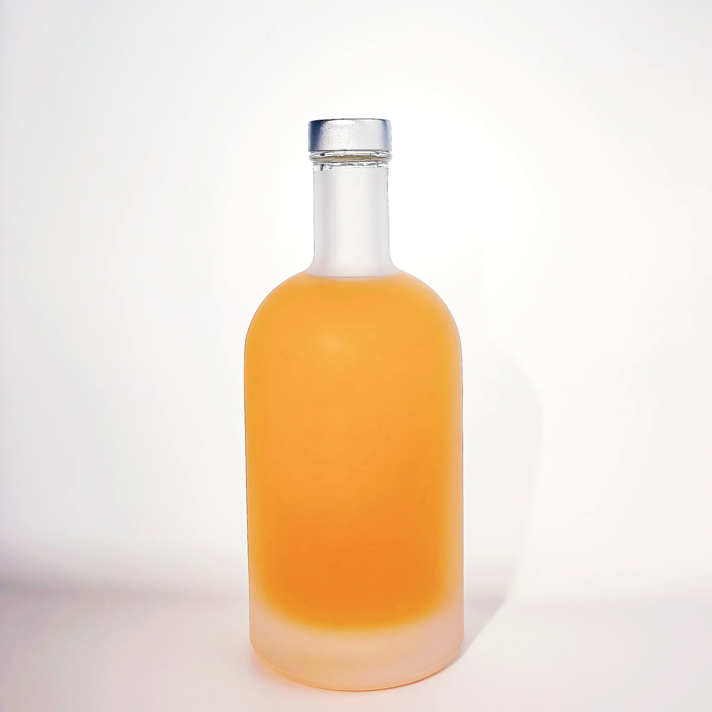 Botellas de vidrio esmeriladas