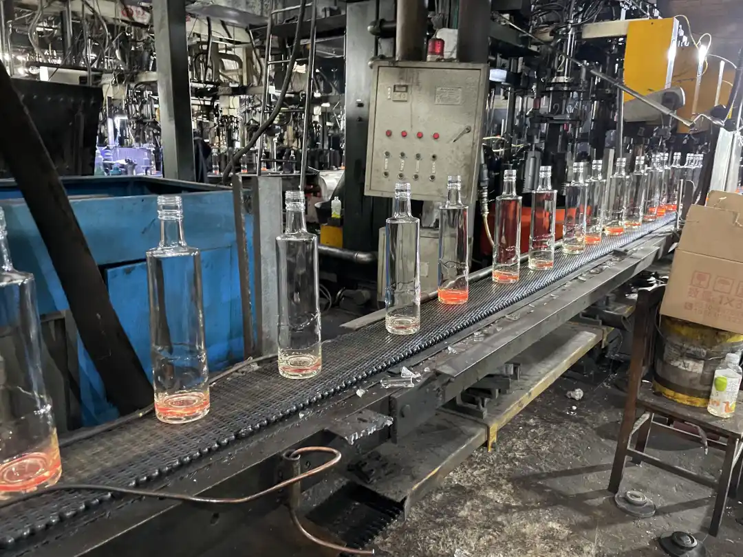 Botella de vidrio para whisky