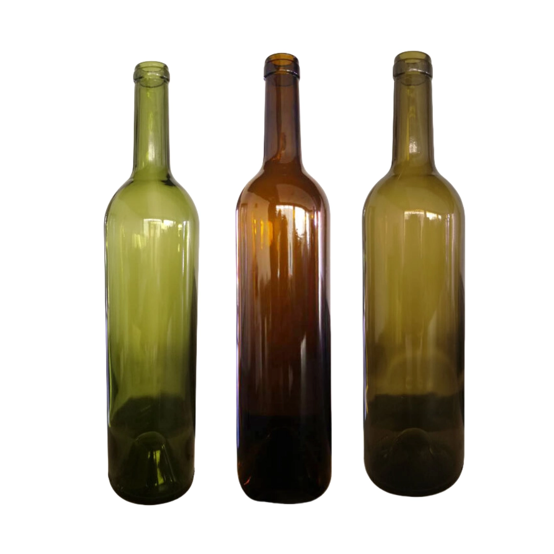 Botella de vidrio para vino Burdeos 750ml